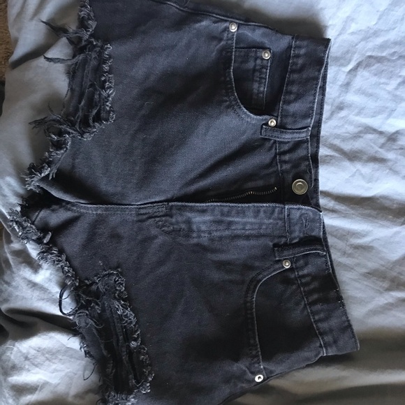 Forever 21 Pants - Black Denim Shorts